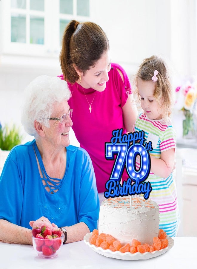فيستيكو زينة كعكة عيد الميلاد السبعين باللون الأزرق من فيستيكو®، زينة كعكة عيد الميلاد السبعين، لوازم تزيين الكيك - Image 4